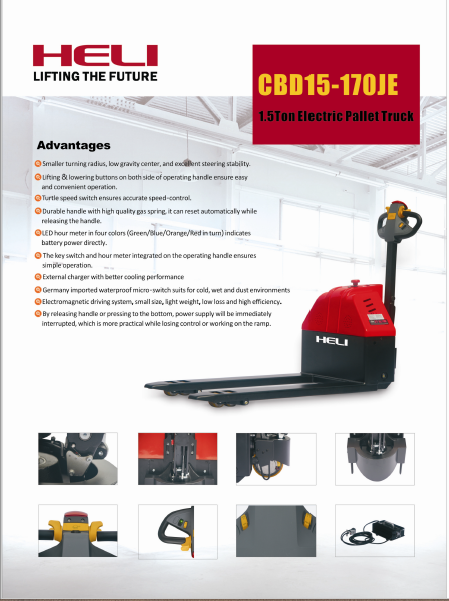 Xe nâng Điện Heli Mini 1,5 tấn 